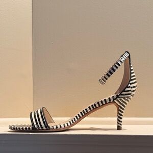 Coach Black and White Striped Women's Heels